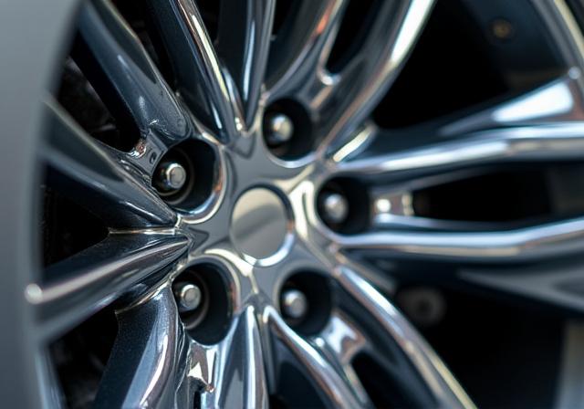 Stesso cerchione dopo la pulizia, brillante e come nuovo